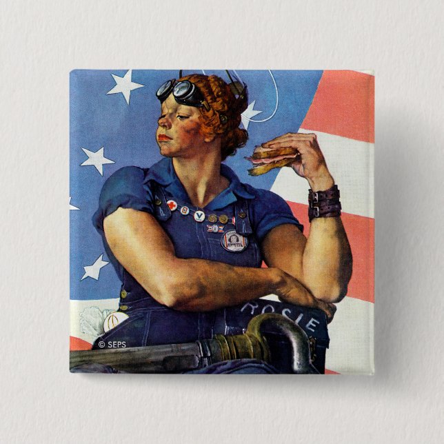 Rosie the Riveter Knapp (Framsida)