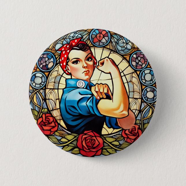 Rosie the Riveter Knapp (Framsida)