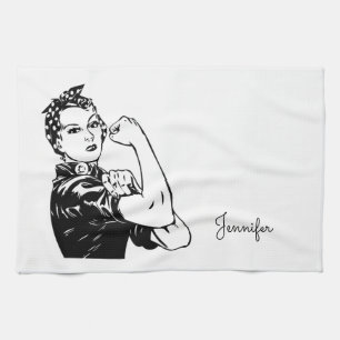 Rosie the Riveter Kökshandduk