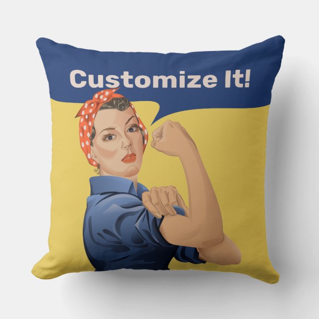 Rosie the Riveter Kudde (Framsida)