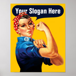 Rosie the Riveter - lägg till din egen Anpassnings Poster