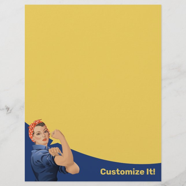 Rosie the Riveter Letterhead Brevhuvud (Framsida)