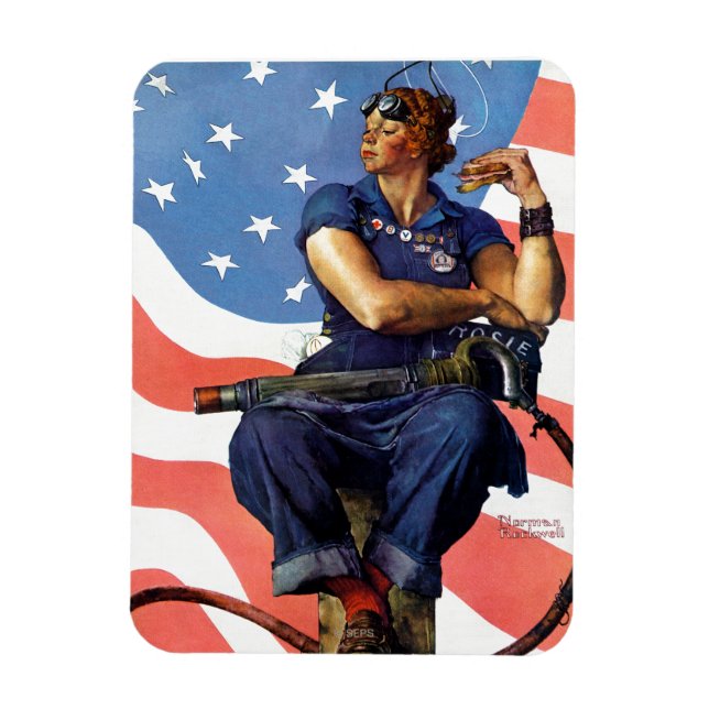 "Rosie the Riveter" Magnet (Vertikal)