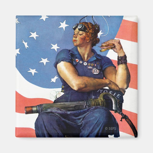 "Rosie the Riveter" Magnet (Framsidan)