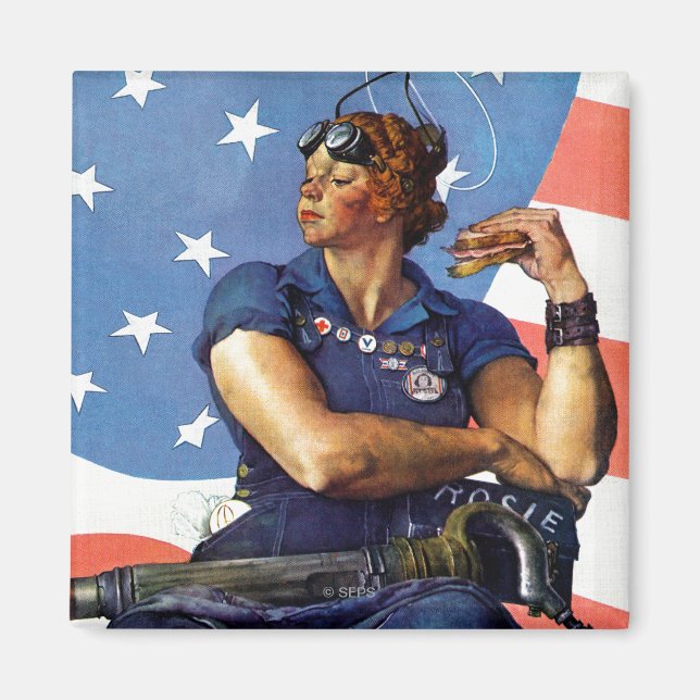 "Rosie the Riveter" Magnet (Framsidan)