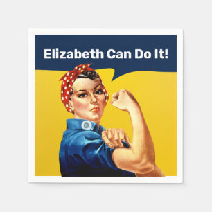 Rosie the Riveter Napkin Anpassa Pappersservett