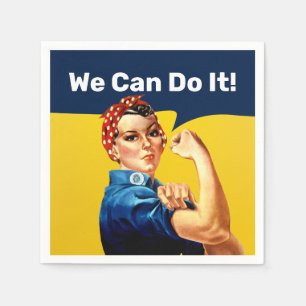Rosie the Riveter Napkin ANPASSNINGSBAR Pappersservett