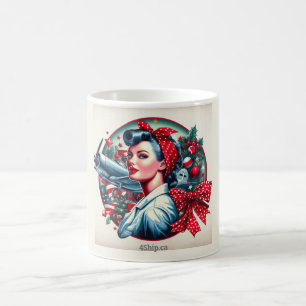Rosie the Riveter Pin-up Girl Mugg
