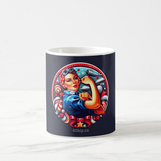 Rosie the Riveter Pin-up Girl Mugg (Center)