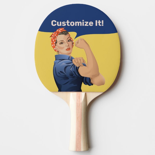Rosie the Riveter Pingisracket (Framsidan)