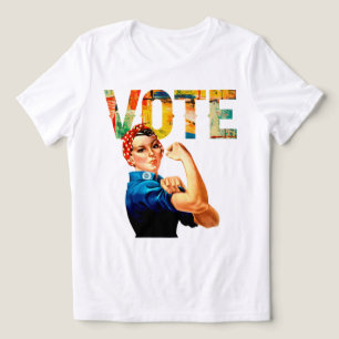 Rosie the Riveter Politiska Röst Kvinnors T-Shirts