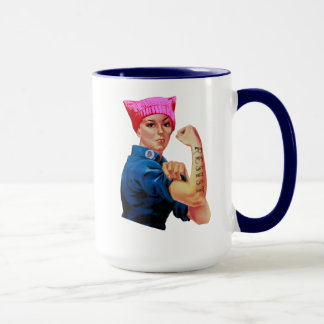 Rosie the Riveter Resists Trump Mugg