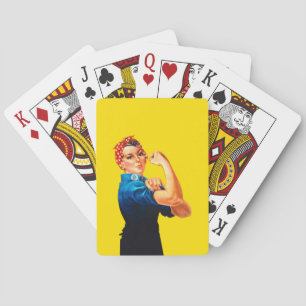 Rosie the Riveter Retro Design Stil Casinokort