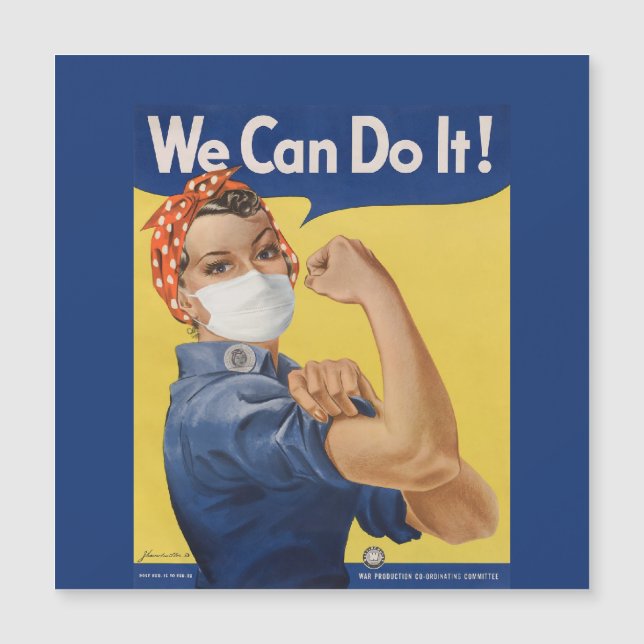 Rosie the Riveter säger: "Vi kan göra det!" (Framsida)