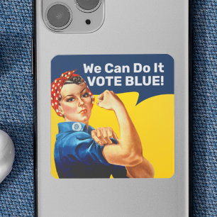 Rosie the Riveter Sticker Fyrkantigt Klistermärke
