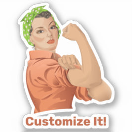 Rosie the Riveter Sticker Klistermärken