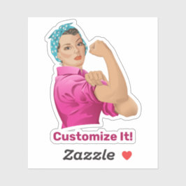 Rosie the Riveter Sticker Klistermärken