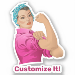 Rosie the Riveter Sticker Klistermärken