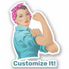 Rosie the Riveter Sticker Klistermärken