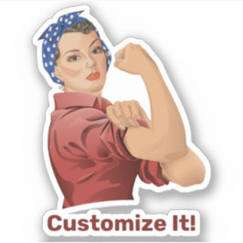 Rosie the Riveter Sticker Klistermärken
