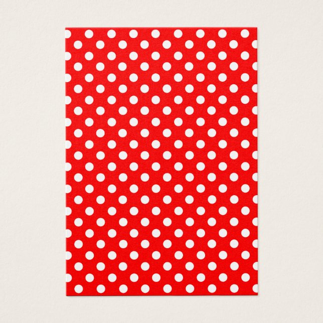 Rosie the Riveter Stil Polka dots Visitkort (Framsidan)