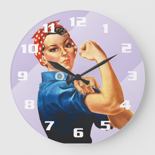 Rosie the Riveter Stor Klocka (Framsida)