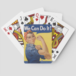 Rosie the Riveter: Strong Women Female Empowerment Casinokort