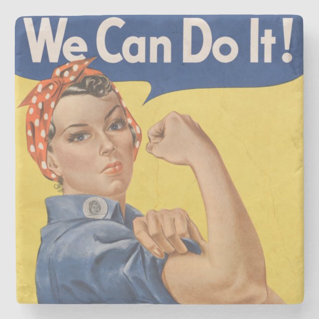 Rosie the Riveter: Strong Women Female Empowerment Stenunderlägg (Framsidan)