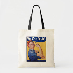 Rosie the Riveter: Strong Women Female Empowerment Tygkasse