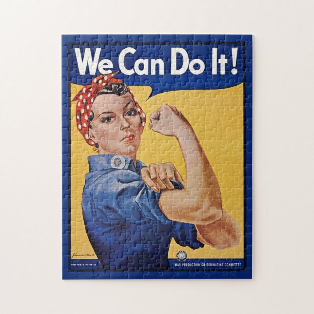 Rosie the Riveter Strong Women in Workforce Pussel (Vertikal)