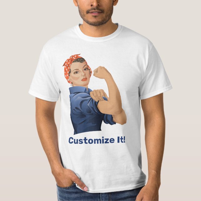 Rosie the Riveter T Shirt (Framsida)