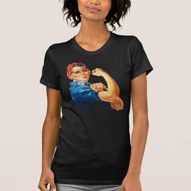 Rosie the Riveter T Shirt (Framsida)