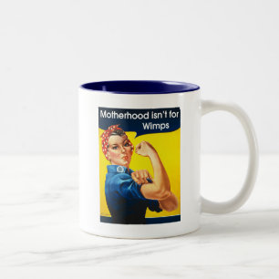 Rosie the Riveter ~ Two-Tone Coffee Mugg