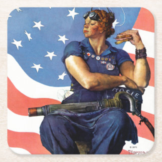 "Rosie the Riveter" Underlägg Papper Kvadrat
