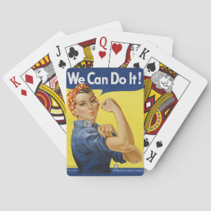 Rosie the Riveter Unedited Vintage Photos Old Aest Casinokort