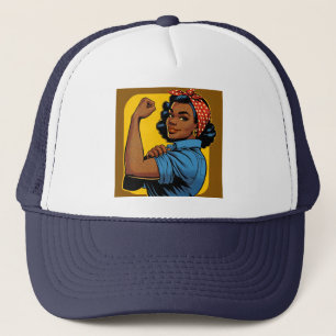 Rosie the Riveter, vi kan göra det! afrikansk amer Keps