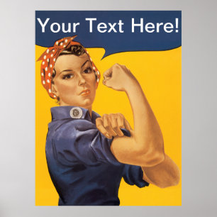 Rosie the Riveter, vi kan göra det! Anpassade Poster