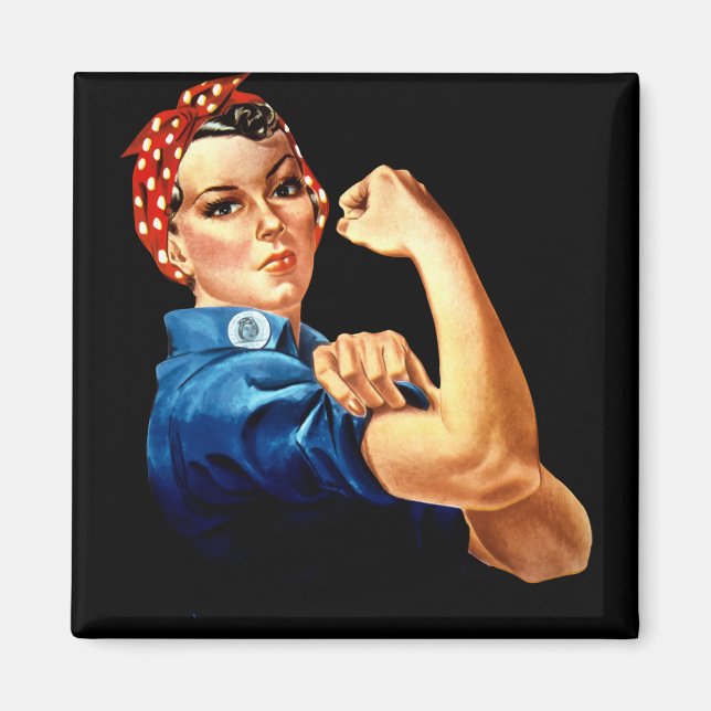 Rosie the Riveter - vi kan göra det! Magnet (Framsidan)