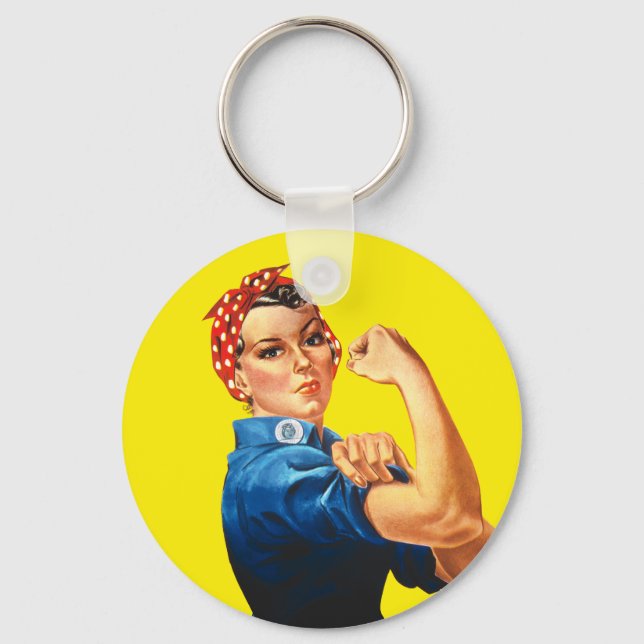 Rosie the Riveter, vi kan göra det! Nyckelring (Framsida)