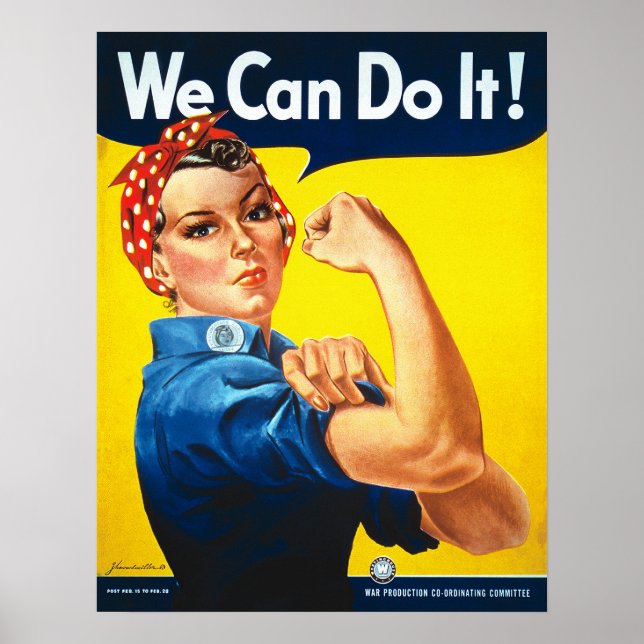Rosie the Riveter, vi kan göra det! Poster utskrif (Framsidan)