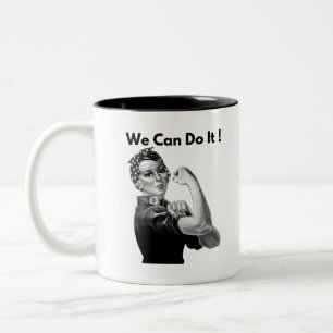 Rosie The Riveter Vi Kan Göra Det Två-Tonad Mugg