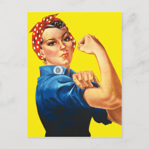 Rosie the Riveter, vi kan göra det! Vykort