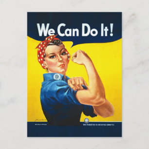 Rosie the Riveter - "Vi kan göra det!" Vykort