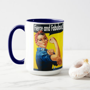 Rosie The Riveter Vild och fantastisk trendig Mugg