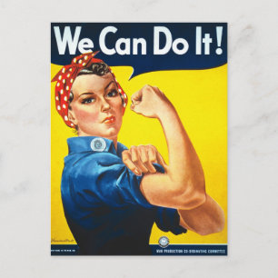 Rosie the Riveter Vintage bild Vykort