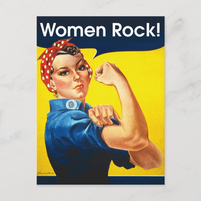 Rosie the Riveter ~ Vykort (Framsida)