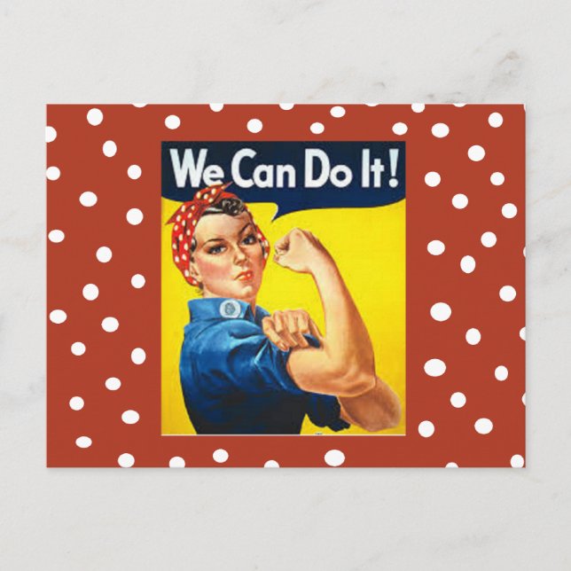 Rosie the Riveter Vykort (Framsida)