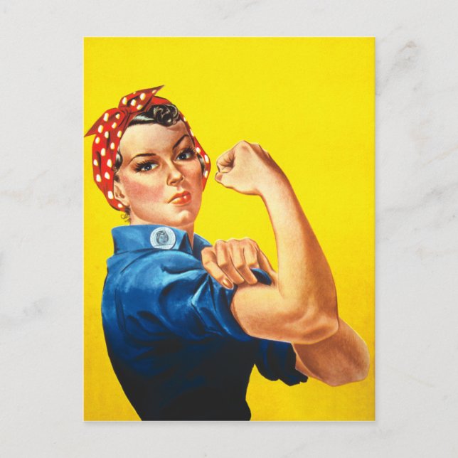 Rosie the Riveter Vykort (Framsida)