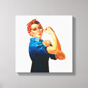 Rosie The Riveter WII Poster Canvastryck