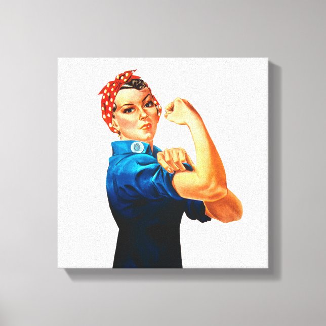Rosie The Riveter WII Poster Canvastryck (Framsida)